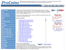Tablet Screenshot of procoins.com